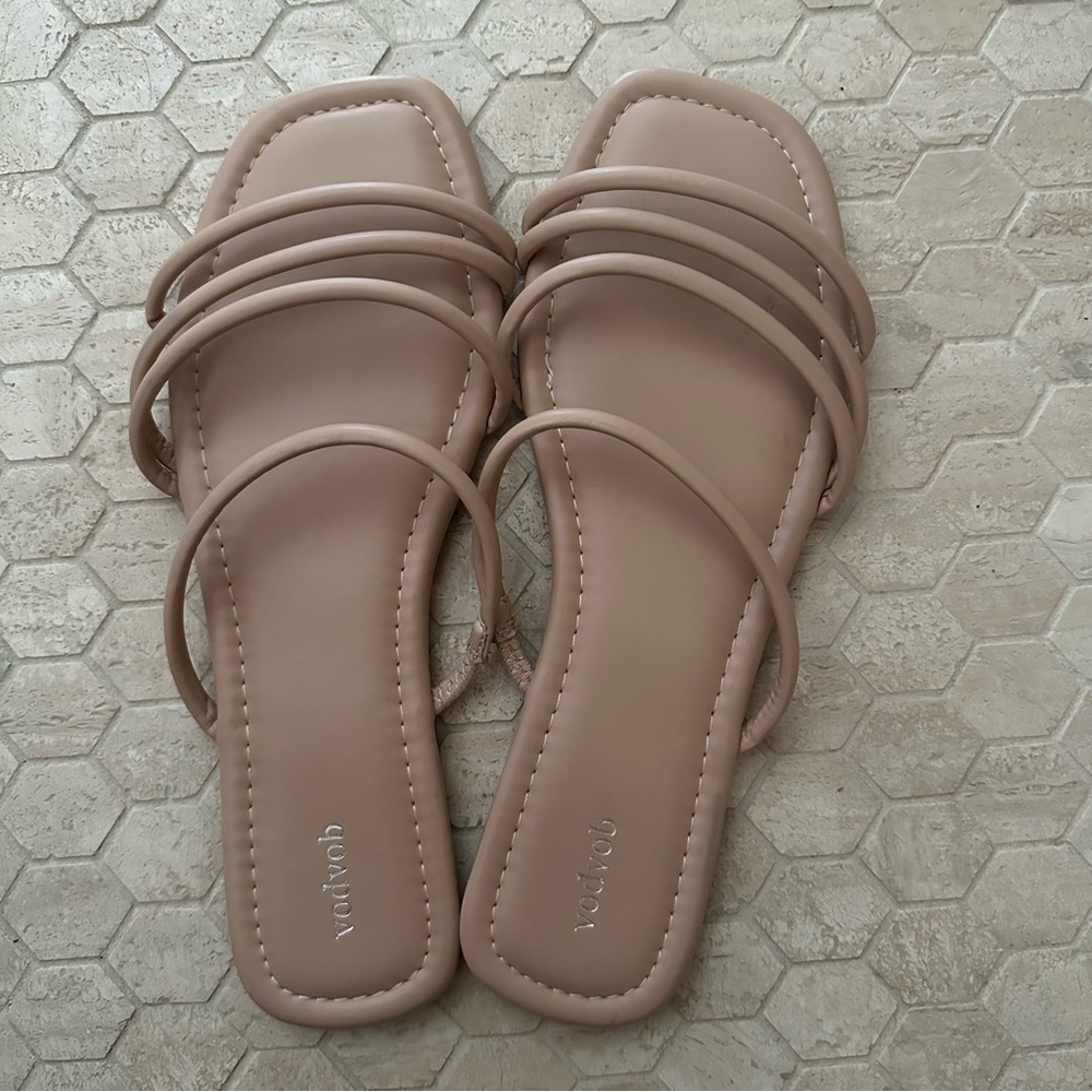 Blush Strappy Sandals